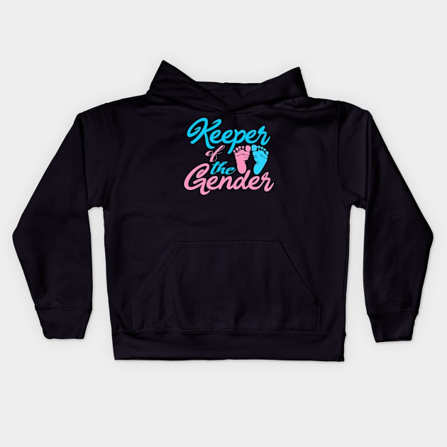 Keeper of the Gender Bridal Shower Kids Hoodie by DANPUBLIC